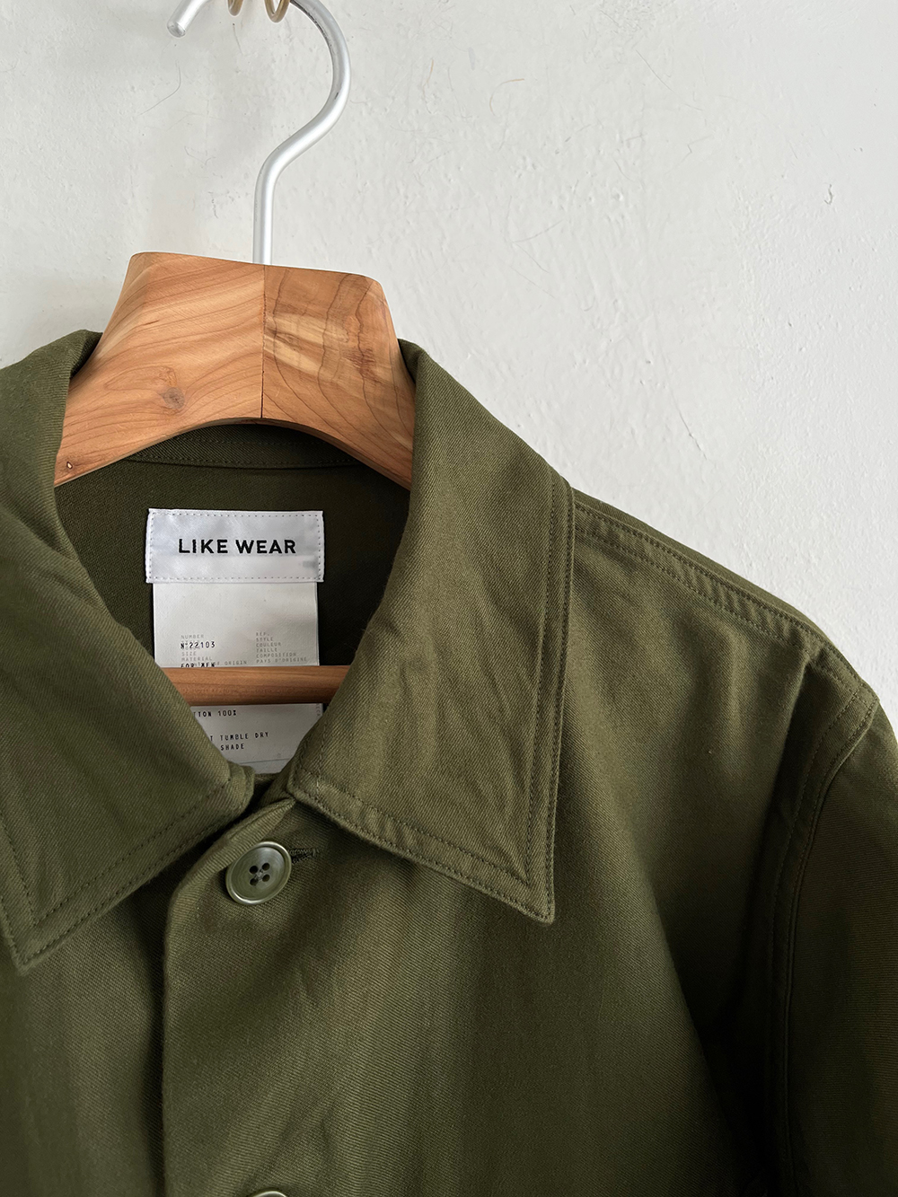 yaeca shirts jacket olive Lサイズ