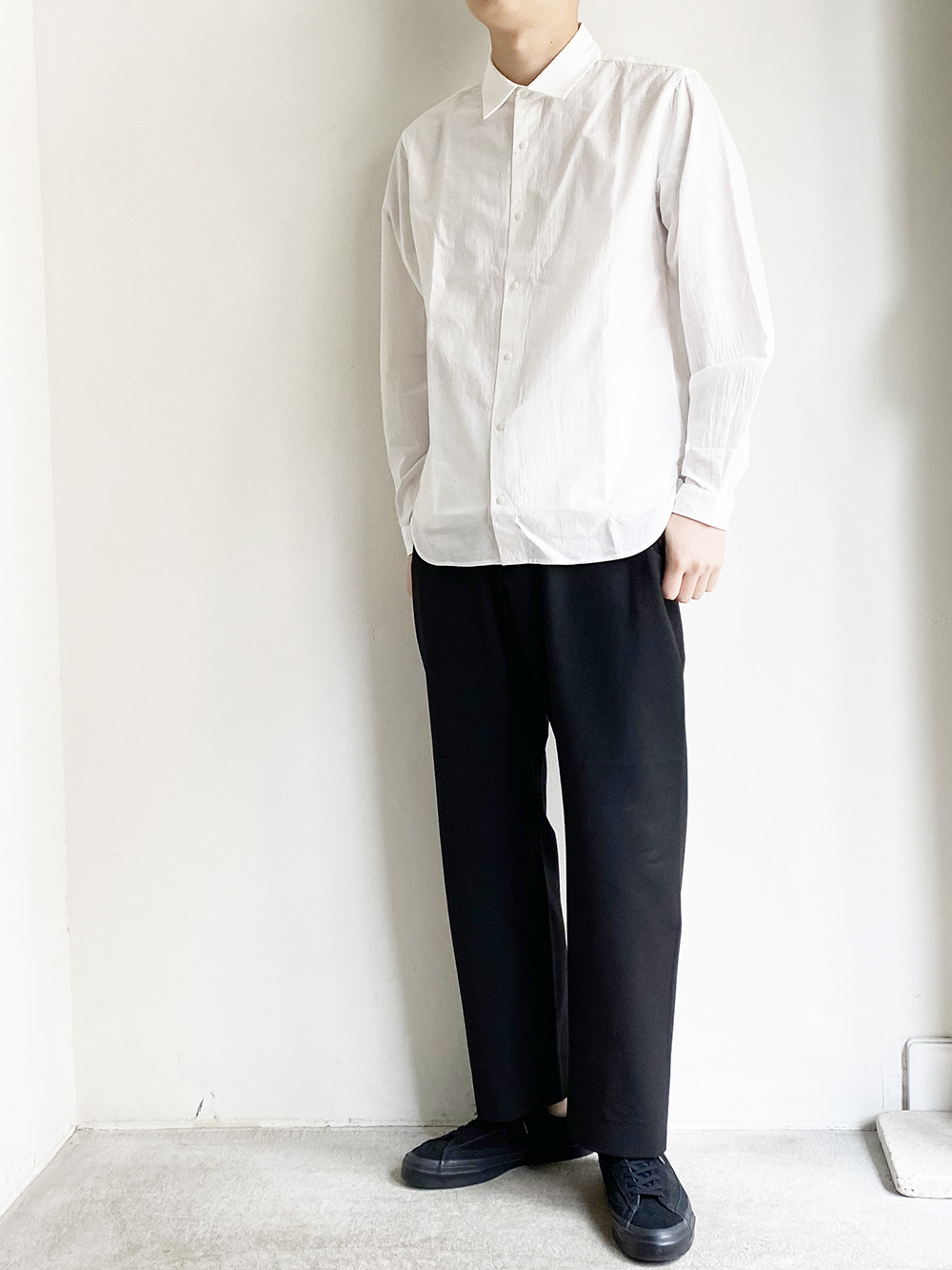 YAECA _ コンフォートシャツ STANDARD long 12109 / White | R1
