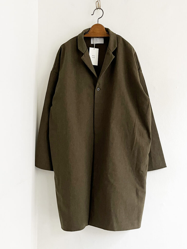 MUYA _ ウールリバリーコート tailored  / Khaki