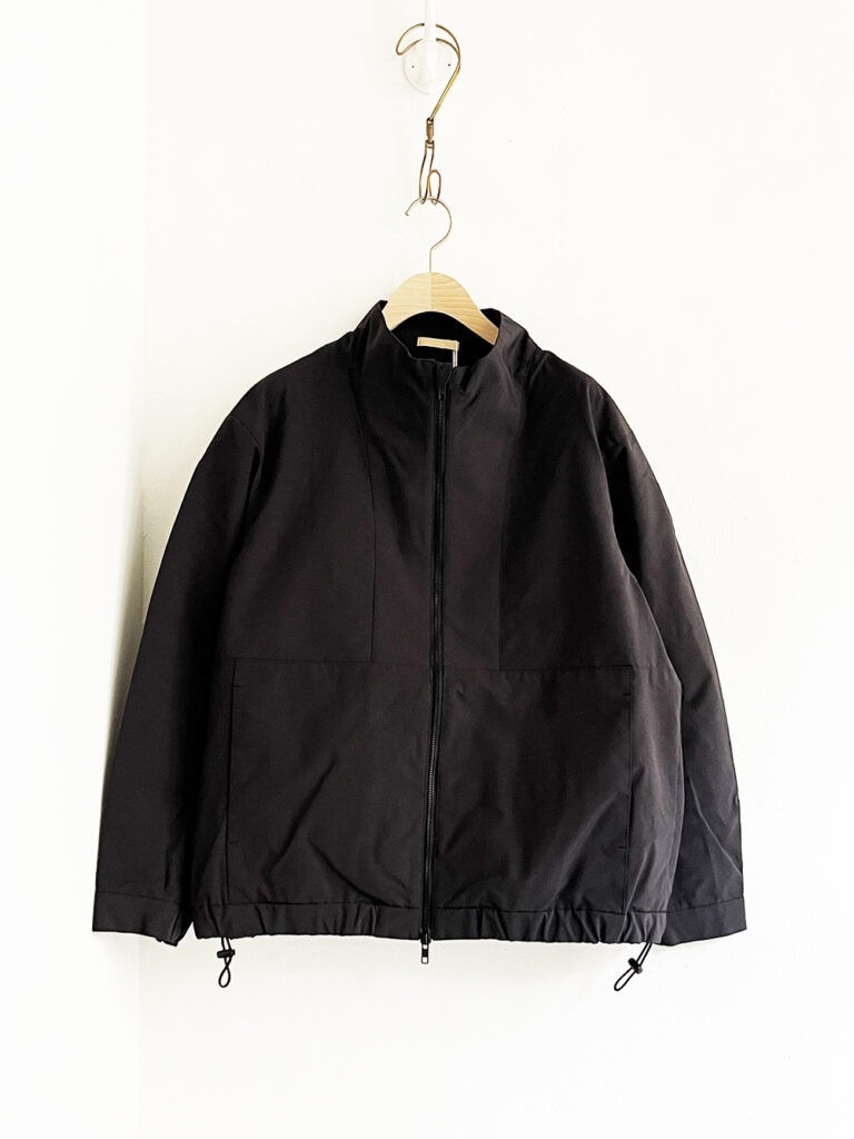 LAMOND _ Stand Neck Wide Blouson /  Charcoal