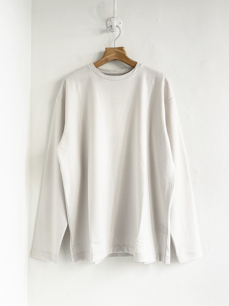 LAMOND. _ Wool 長袖Tシャツ/ Ash white